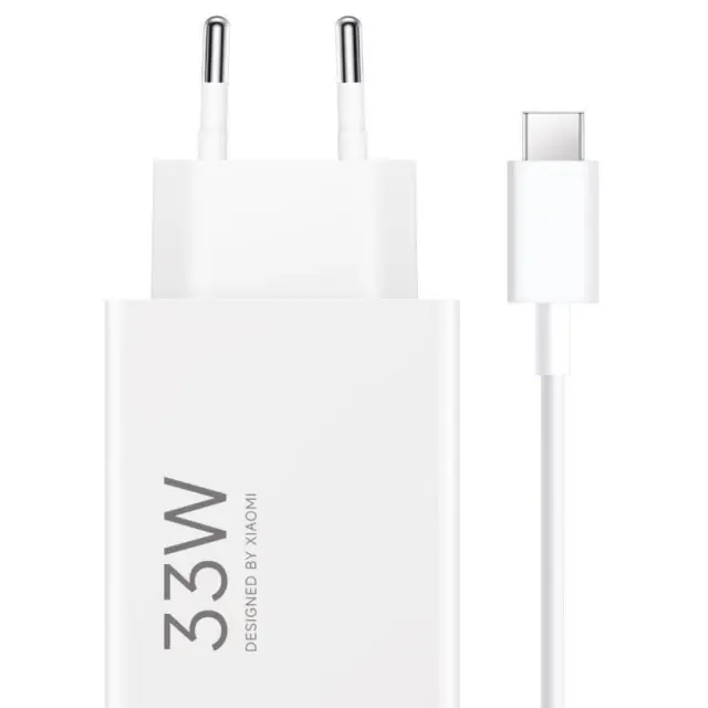 Φορτιστής Ταξιδίου Ταχείας Φόρτισης Xiaomi Combo με Έξοδο USB A 33W & Καλώδιο USB C 1m Λευκό N67571