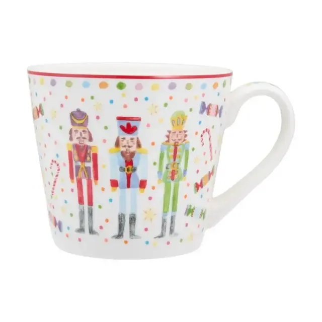 Maxwell & Williams Κούπα Χριστουγεννιάτικη Jolly Joy Joy Καρυοθραύστης από Λευκή Πορσελάνη 400ml