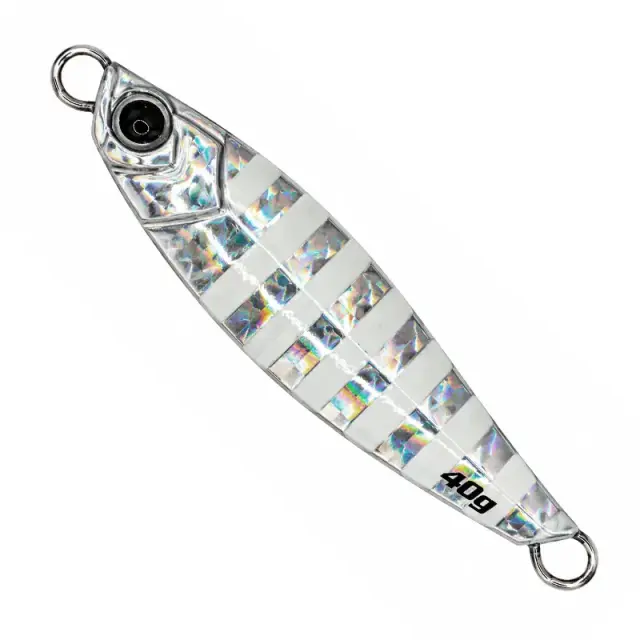 Πλάνος Jigging Pro Micro Jig MJ127 Slow Fall 40g #8 Zebra Glow