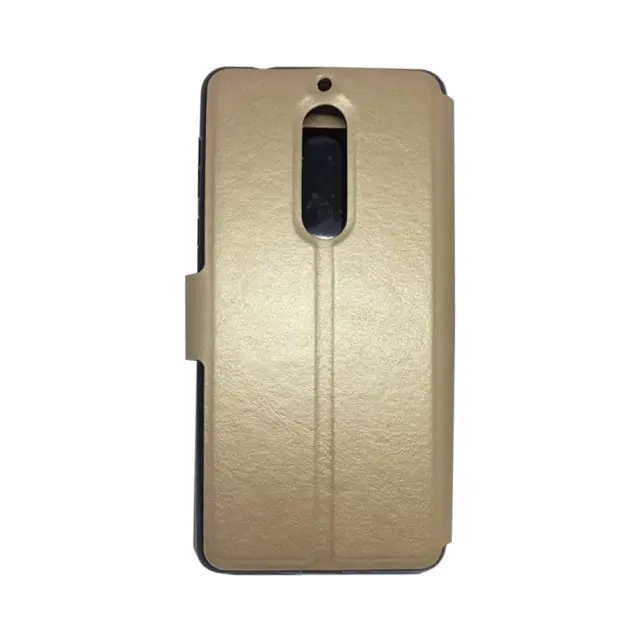 Θήκη Βιβλίο Twin View Book Case Για Nokia 5 Χρυσή 2