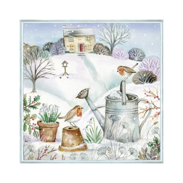 Χαρτοπετσέτα για Decoupage, Χριστουγεννιάτικος κήπος, 1τεμ.