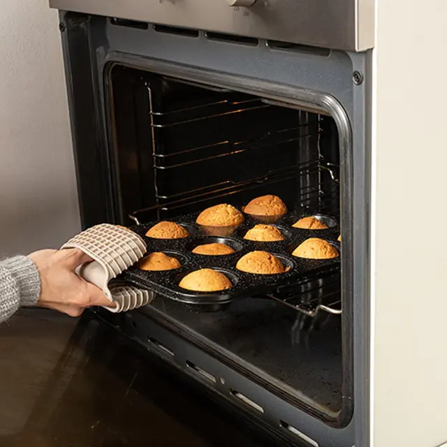 NAVA - Ταψί για muffins "Nature" με αντικολλητική επίστρωση stone 35cm 3