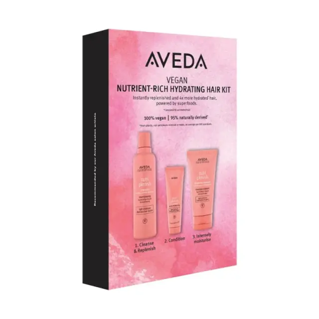 Aveda Nutrient-Rich Hydtating Hair Kit (Light Shampoo-Light Conditioner-Treatmeant 250-50-150ml) 3