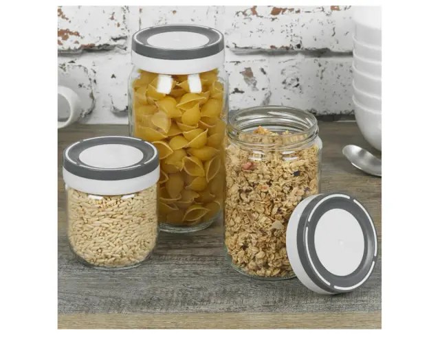 Γυάλινο δοχείο αποθήκευσης Excellent Houseware χωρητικότητας 1000ml 010000230 3