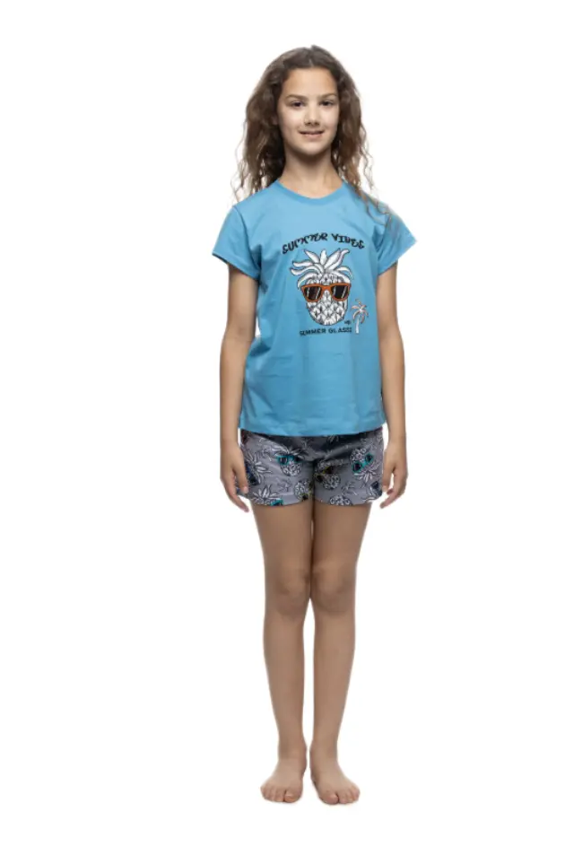 Galaxy παιδική καλοκαιρινή πυζάμα ανανάς για κορίτσι KA330-1