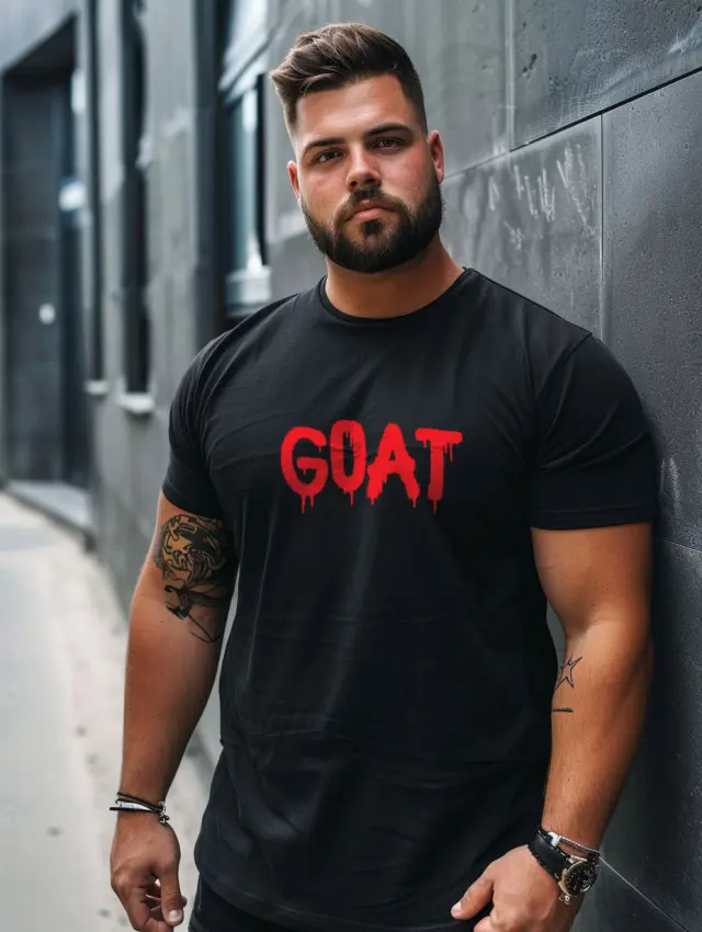 T-shirt Noshame® Signature Μαύρο με τύπωμα - P122431 - 3XL