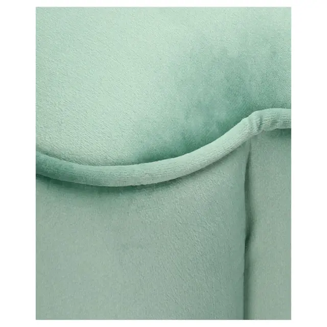 Πουφ Μπλε Βελούδο 40x40x43cm 2