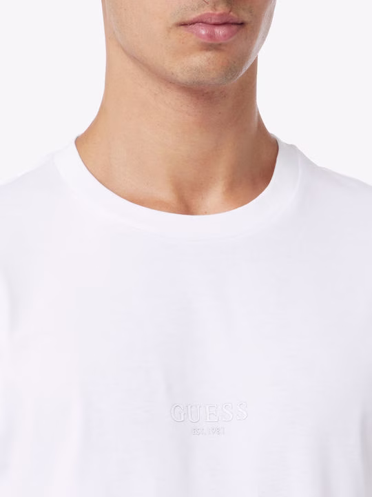 Guess - Ανδρικό Κοντομάνικο T-Shirt Aidy Cn Ss Tee M2YI72I3Z14-G011 Λευκό - L 2