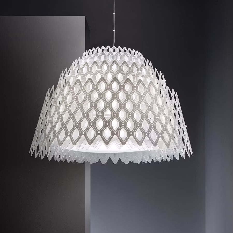 Half Charlotte Suspension White L κρεμαστό φωτιστικό LED Άσπρο