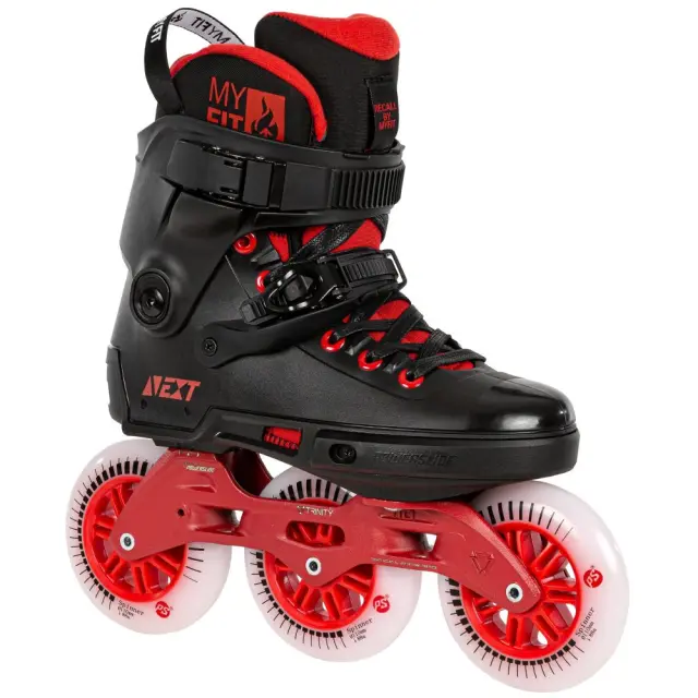 POWERSLIDE Next 110 Inline Skates Black/Red Κόκκινο 2