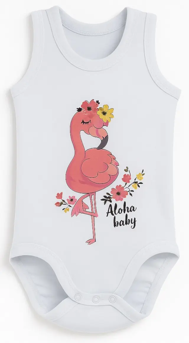 Κορμάκι Αμάνικο Aloha Baby Venere White 8000637 - 12 M (80cm)