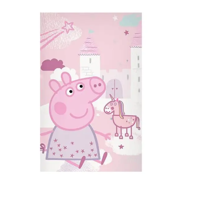 Peppa Pig Dreamland πετσέτα μπάνιου, πετσέτα θαλάσσης 70x140 cm 100% Βαμβάκι Ροζ 2