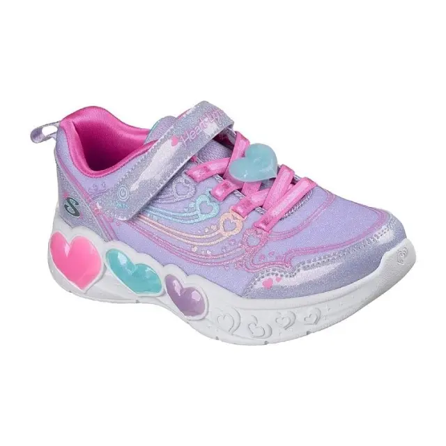 Βρεφικό Παπούτσι για Κορίτσι Skechers Lighted Jewel Sparkle Mesh Sneaker (Μεγέθη 22-26) ΜΩΒ 2