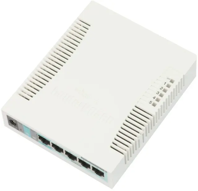 Mikrotik RB260GS Gigabit Ethernet (10-100-1000) Power over Ethernet (PoE) White
