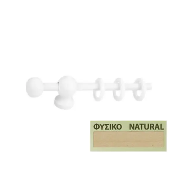 Κουρτινόξυλα Miraz Φ11 40cm - φυσικό