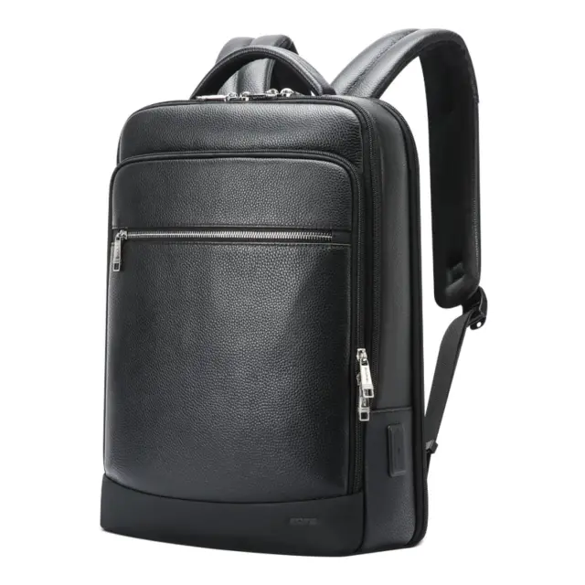Δερμάτινο Σακίδιο πλάτης Αντικλεπτικό 24L Laptop 15,6 Bopai 61-121561 μαύρο - One Size