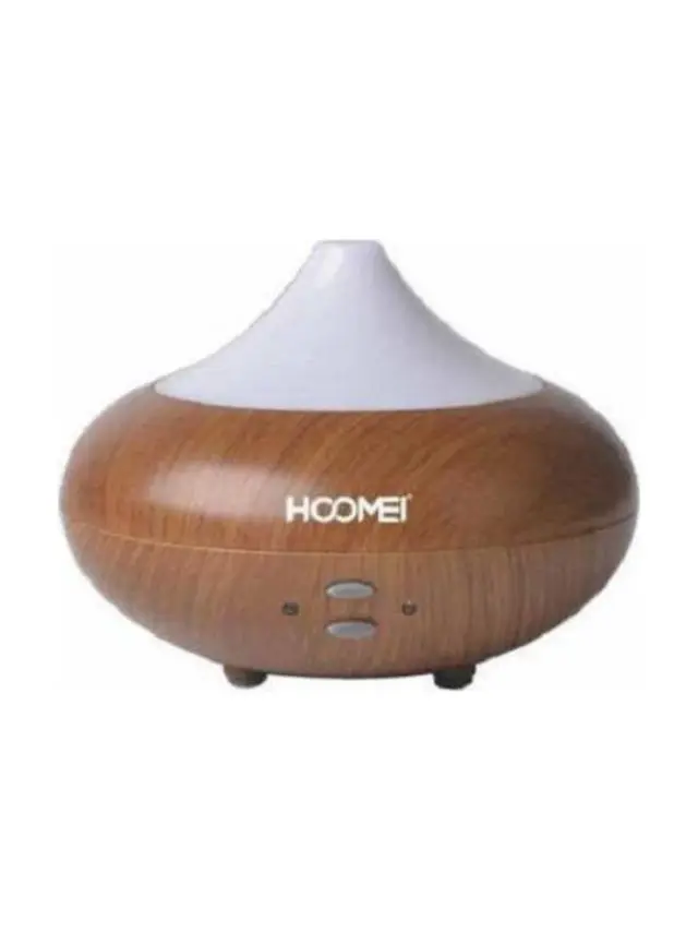 Hoomei Led Συσκευή Αρωματοθεραπείας Υπερήχων με Χρονοδιακόπτη Καφέ 210ml HM-2260