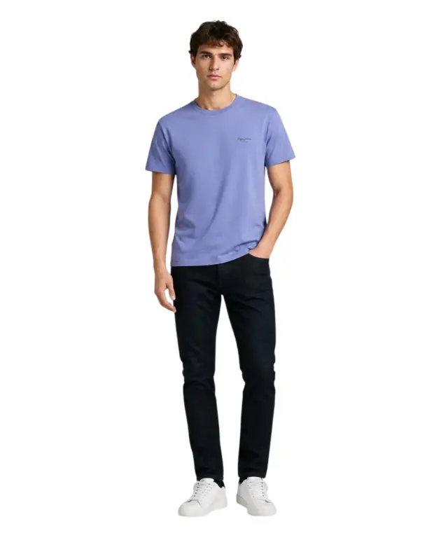 Pepe Jeans - Ανδρικό T-shirt Jacko Regular Fit PM508664-576 Μπλε Ραφ 2