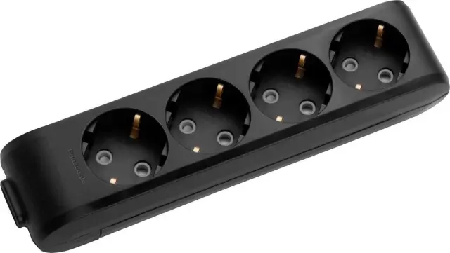 X-tendia Black Four Gang Earth Socket CP