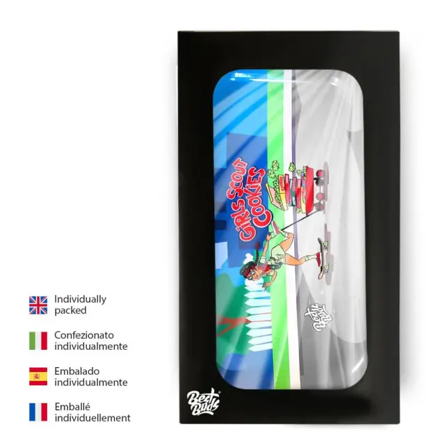 Best Buds Girl Scout Cookies Metal Rolling Tray Long 16×27 cm 3