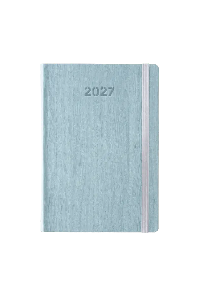Ημερήσιο Ημερολόγιο 2027 Woody Γαλάζιο 17x24cm / 72104a (Linardatos Publishers)