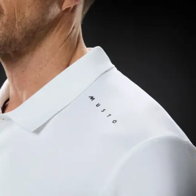 Musto Evo Polo Crew Sunblock Short-Sleeve Polo Ανδρικό White - L 3
