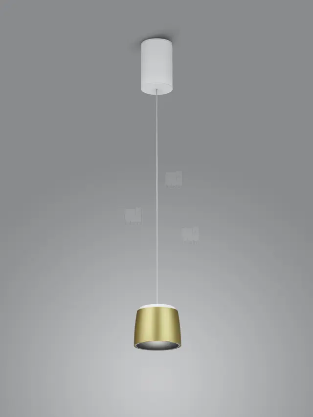 COPA 16/2302.07-09 Κρεμαστό Φωτιστικό Οροφής LED White Gold 2700K 1130lm Άσπρο Άσπρο/Χρυσό Χρυσό