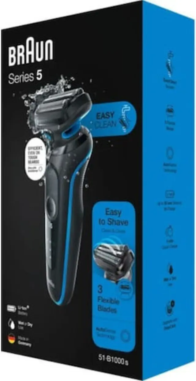 Braun Series 5 51-B1000S Ξυριστική Μηχανή Προσώπου Επαναφορτιζόμενη 2