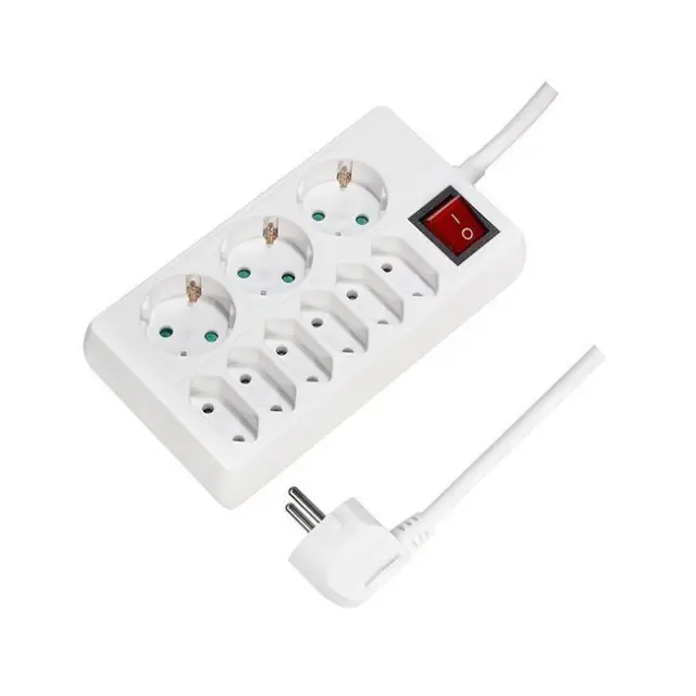 LogiLink Power Strip 9-socket 1.5m White (LPS201)