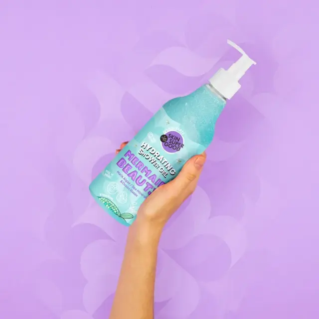 Organic Shop Skin Super Good Promo Mermaid Beauty, Σετ Περιποίησης Σώματος  με Hydrating Shower Gel, Ενυδατικό Αφρόλουτρο Σώματος 250ml & Moisturising Shimmering Body Mousse, Ενυδατική Κρέμα Σώματος με Λάμψη 100ml, 1σετ 2