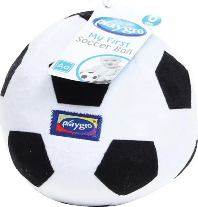 Playgro My First Soccer Ball από Ύφασμα με Ήχους για 6m+