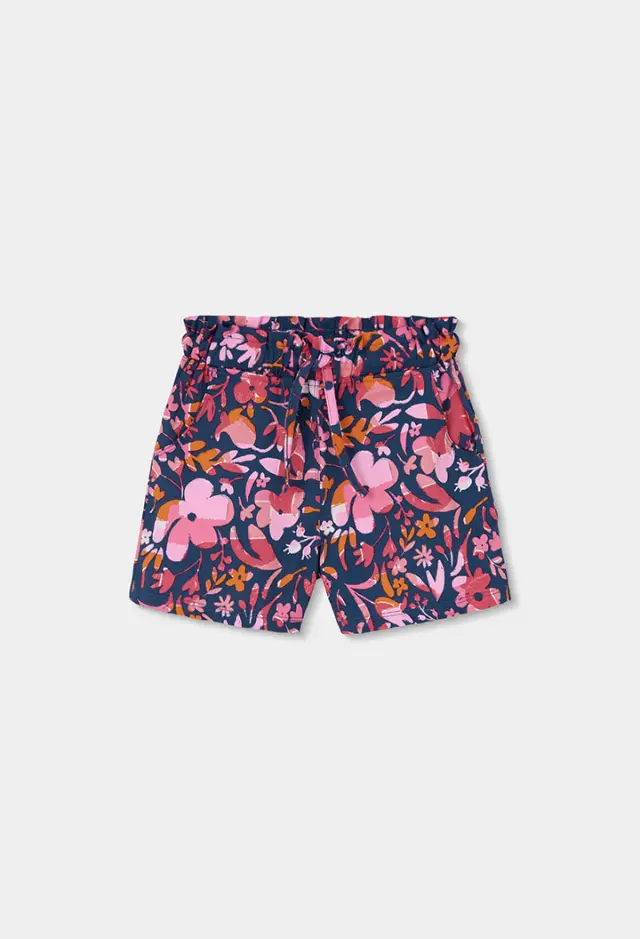 Boboli Satin βερμούδα σορτς floral για κορίτσι 323064-9807
