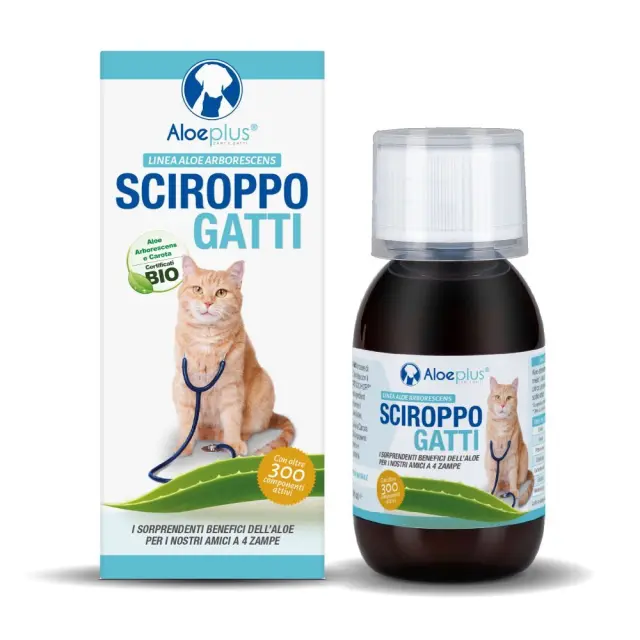 Aloeplus Συμπλήρωμα Διατροφής σε Σιρόπι με Αλόη για Υγεία και Ευεξία Γάτας 100ml