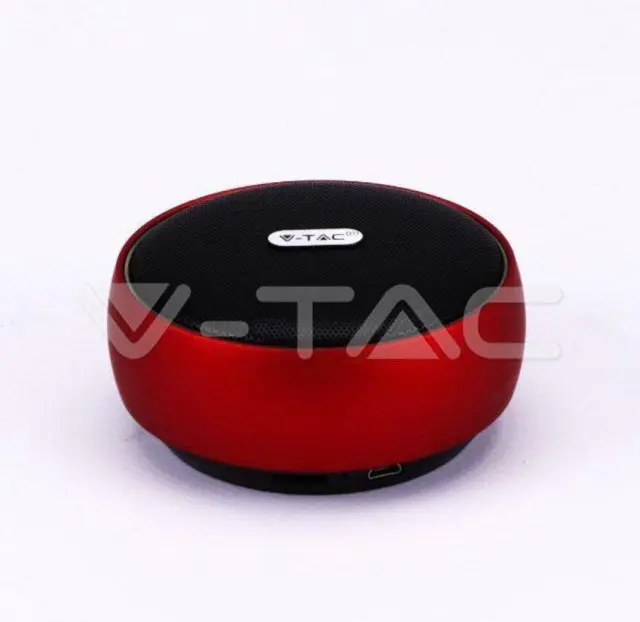V-TAC SPKR BLUETOOTH ΗΧΕΙΟ ΜΕ MICRO USB 4W/3,7V 800mah ΚΟΚΚΙΝΟ