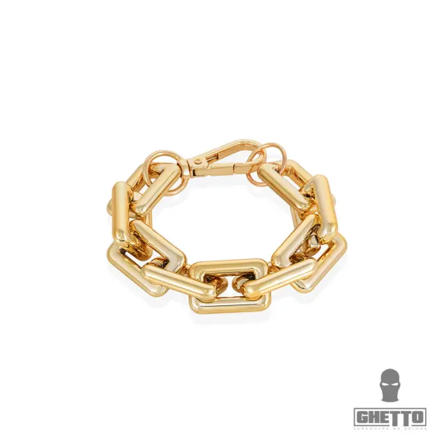 Ghetto Bracelet Thick Chain Exaggerated Cuban Style Gold
