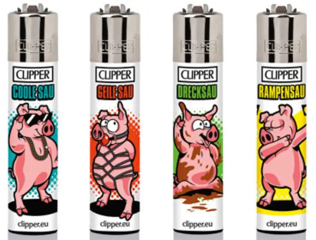 Clipper Αναπτήρας Μεγάλος - Pigs