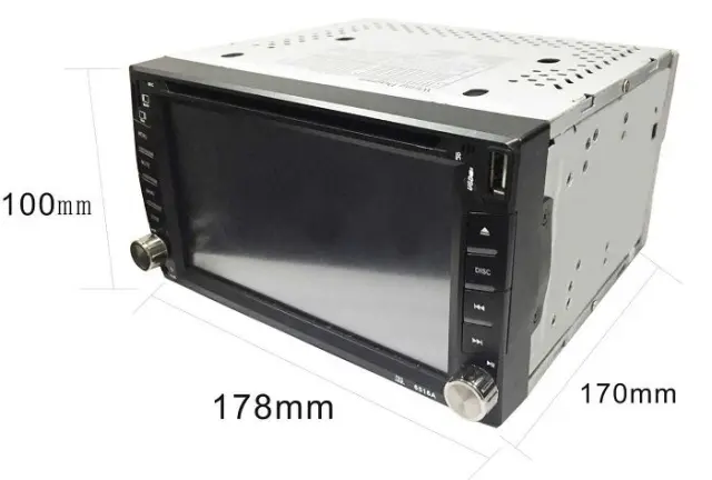 Ηχοσύστημα αυτοκινήτου 2DIN με DVD – 6.2” – CTC-6606 – 003546 2