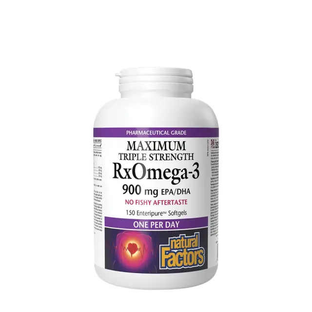 Natural Factors RxOmega-3 Maximum Triple Strength 900 mg