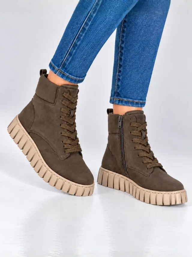 Gabor Μποτάκια Γυναικείο δέρμα Nubuck Καφέ GAB/801602 007-MOCCA - 42 2