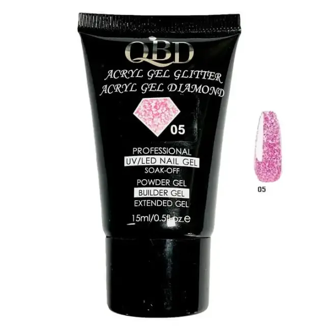 QBD Acrygel Uv/Led Diamond Glitter 15ml Diamond 05
