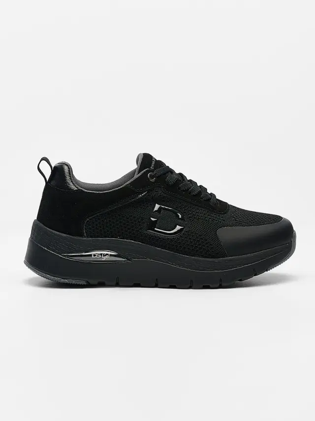 Donna Serena Sneakers Γυναικείο Δέρμα Nubuck/Άλλα Υλικά Μαύρο DSE/145671 BLACK 3