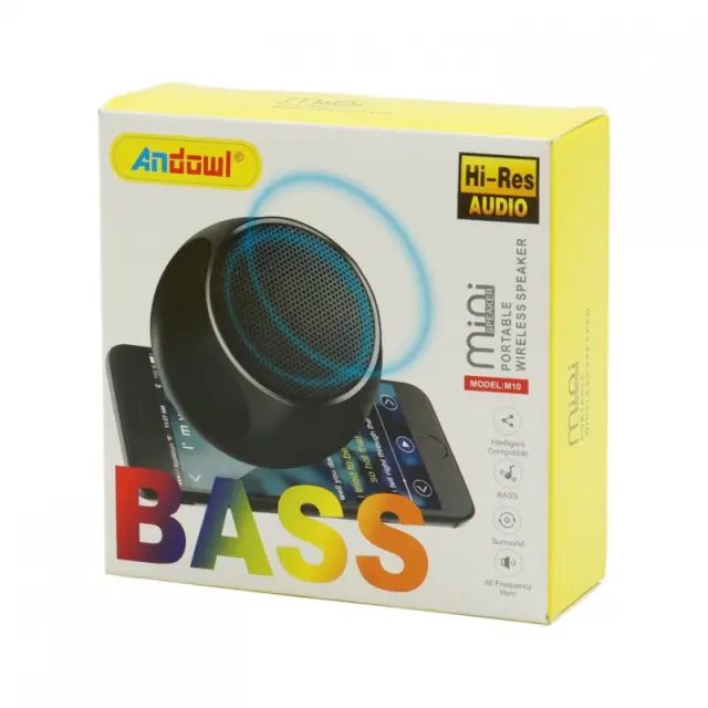 Andowl M10 Ηχείο Bluetooth 3W με Διάρκεια Μπαταρίας έως 4 ώρες Μαύρο 3