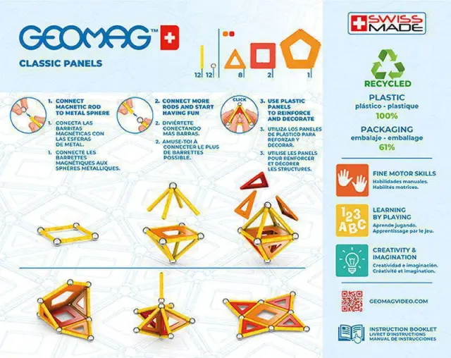 Geomag Μαγνήτες Panels 35 - New Green Line (470) Πράσινο 3