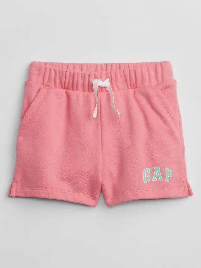 Ροζ babyGap Logo Pull-On Σορτς candy coral - 12-18M