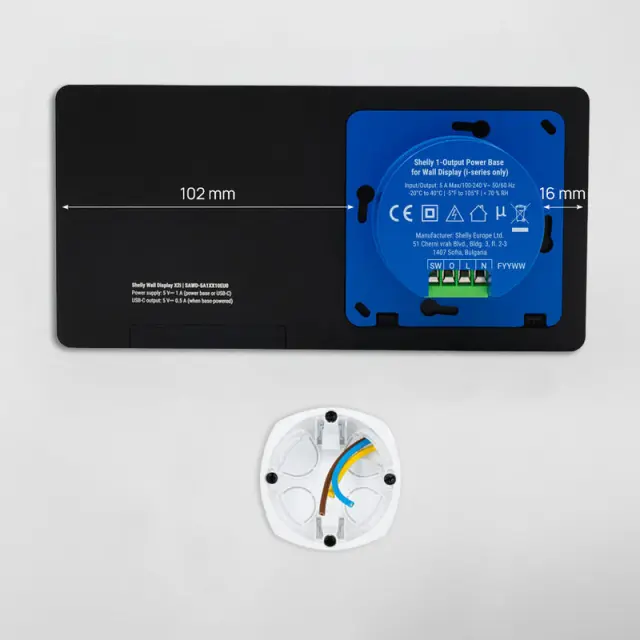 3800238072773 | Shelly Wall Display X2i Silver - EAN 3800238072773 3