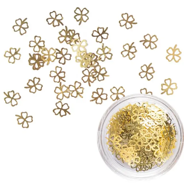 Μεταλλικά Διακοσμητικά - Micro Clover Golden ~5gr (~465τεμ)