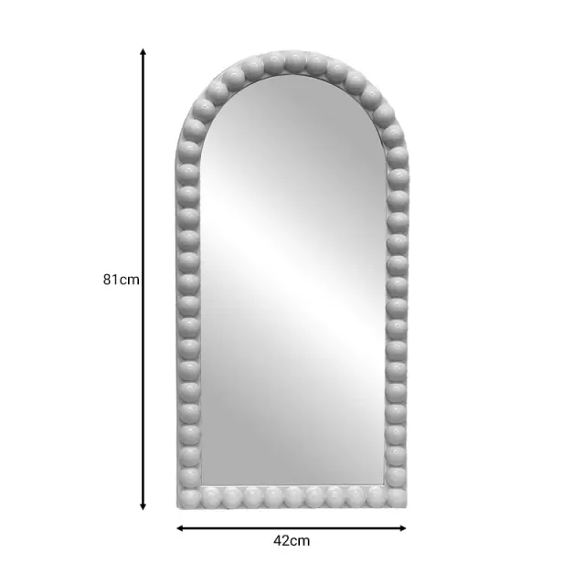 Καθρέπτης Pavloval pakoworld ασημί pp 42x3.5x81εκ 2