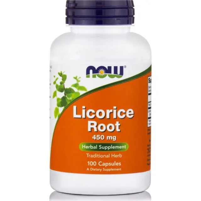 Now Foods Licorice Root 450mg 100 veg caps