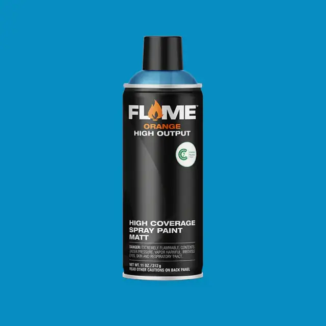 Flame Orange Spray Paint 400ml FO-511 Crazy Blue