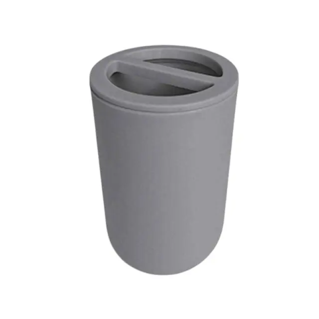 Θήκες οδοντόβουρτσας πλαστικές σε σετ 5Χ - Grey - 21608